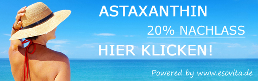 Astaxanthin Angebot: 20% Nachlass bei ESOVita